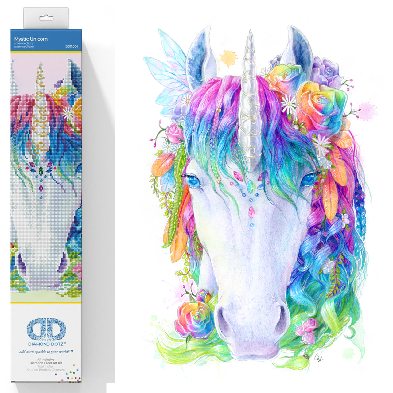 Diamond Dotz Mystic Unicorn Diamond Painting Kits for Adults - Diamond Art Kits a Relaxing Creative Craft Kit with Dotz Gems 16.1x20.1
